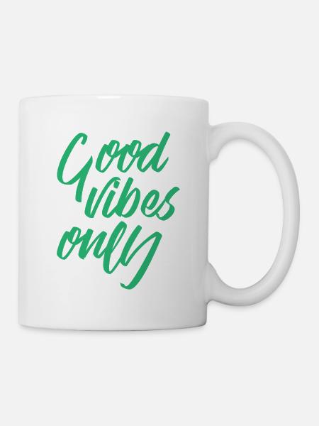 Cadeau d'affirmation de succès d'externalisation de la motivation - Mug blanc - blanc