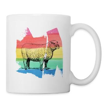 Sheep sheep black sheep lamb t shirt gift - Mug - white - Right