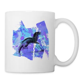 Otter otter Wassermarder Seeotter T Shirt - Tasse - Weiß - Rechts