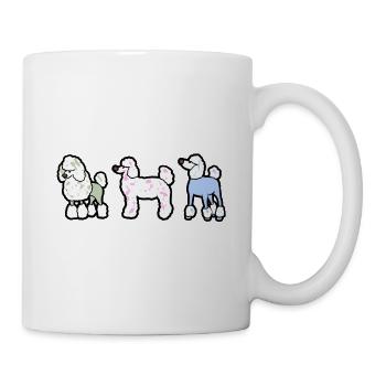 Poodles Caniche chien chien chiot cadeau chiens - Mug blanc - blanc - Droite