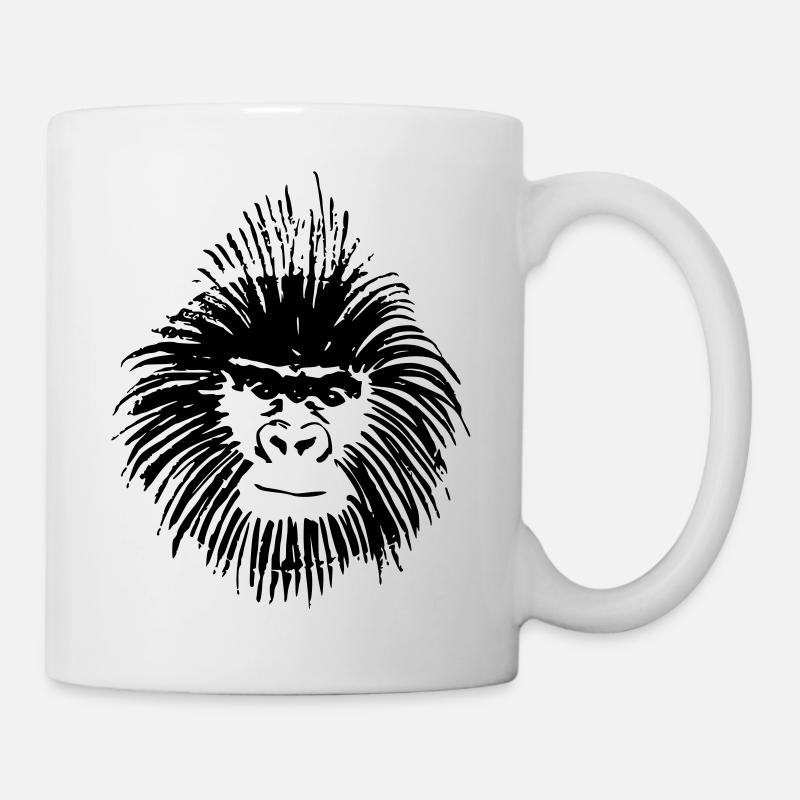 singe - Mug blanc - blanc