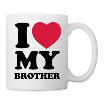 I love my brother - Mug - white - Right