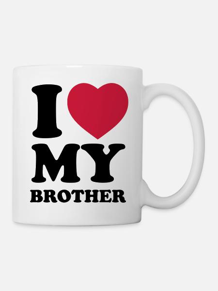 I love my brother - Mug blanc - blanc