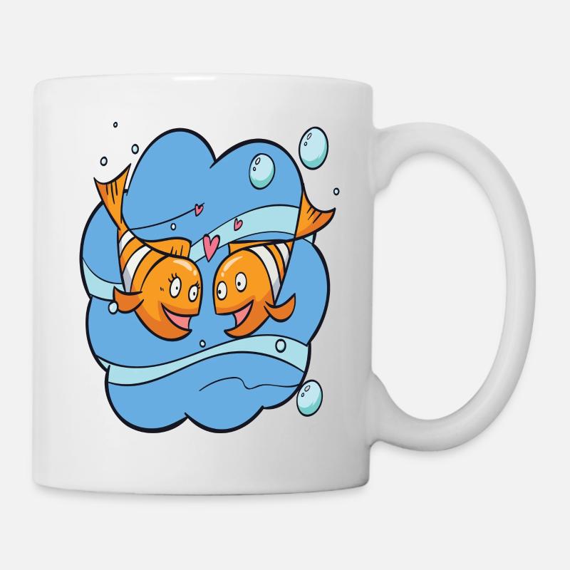 Loving fish - Mug - white
