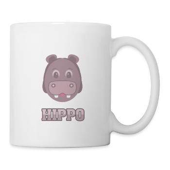 Hippo Hippopotamus Gift Favorite Animal Africa River - Mug - white - Right