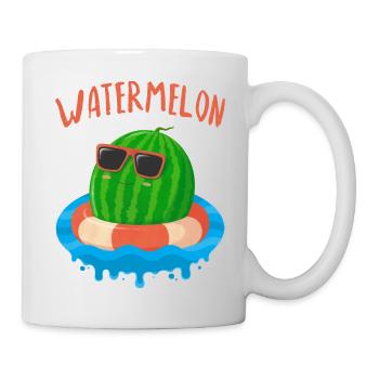 Pastèque 1 - Mug blanc - blanc - Droite