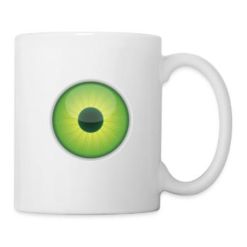 œil - Mug blanc - blanc - Droite