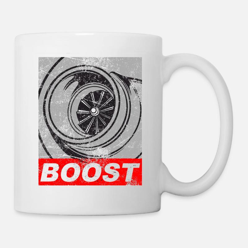 Turbo Turbolader Boost Ladedruck Tuning Geschenk - Tasse - Weiß