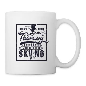 Skiing Winter Sports Skis Snow Winter - Mug - white - Right