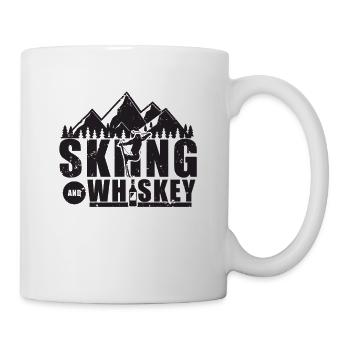 Ski Neige Hiver Skis Whiskey - Mug blanc - blanc - Droite