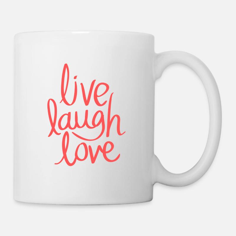 Live laugh love - Mug blanc - blanc