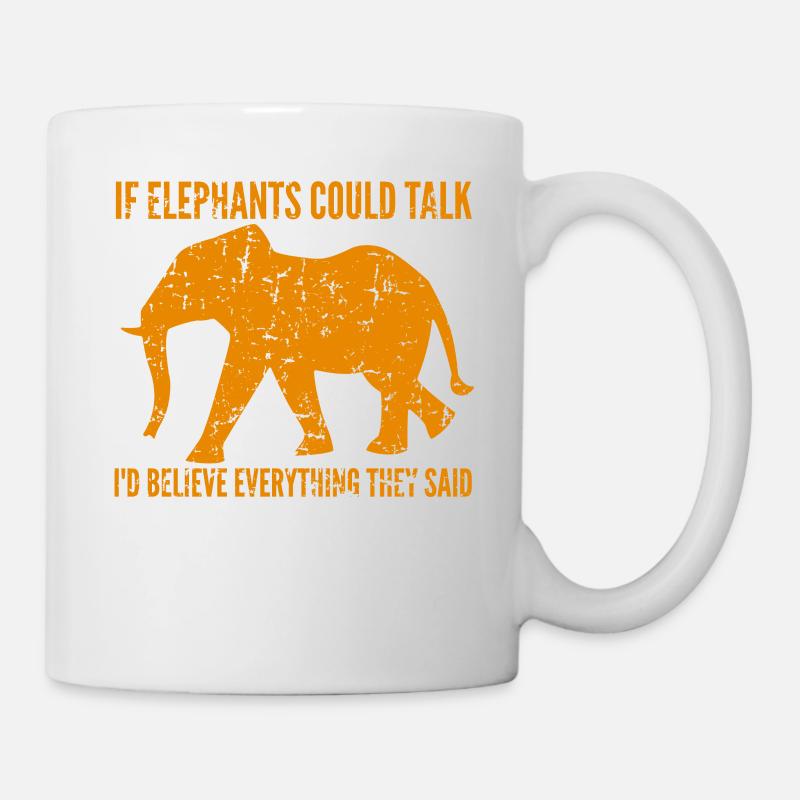 Elefant - Tasse - Weiß