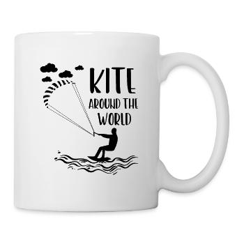 Du liebst Kiten, Windsurfen, Wellenreiten und alle - Tasse - Weiß - Rechts