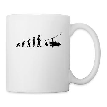 Evolution Tragschrauber Gyrokopter Geschenk s 0273 - Tasse - Weiß - Rechts