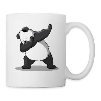 Panda Dab Dabbing Bär Lustiger Süßer Geschenk - Tasse - Weiß - Rechts