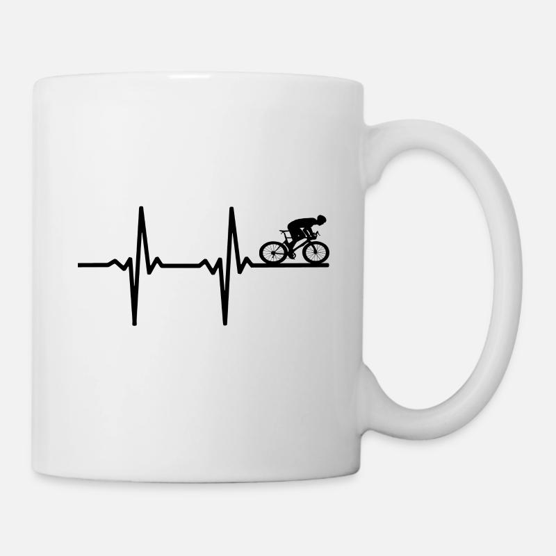 Cycliste Vélo Vélo de course Cyclistes - Mug blanc - blanc