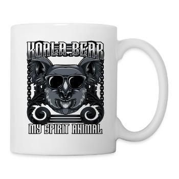 Cool Koala | Trendy Sonnenbrille Tier Geschenk - Tasse - Weiß - Rechts