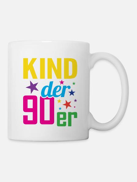 Kind der 90er Jahre 90s - Tasse - Weiß