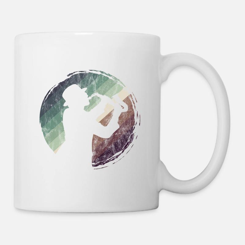 Saxophone Jazz Swing Classique Musicien Ska Punk Rock - Mug blanc - blanc