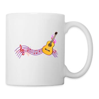 Gitarre Gitarrist Gitarrenlehrer Geschenk - Tasse - Weiß - Rechts