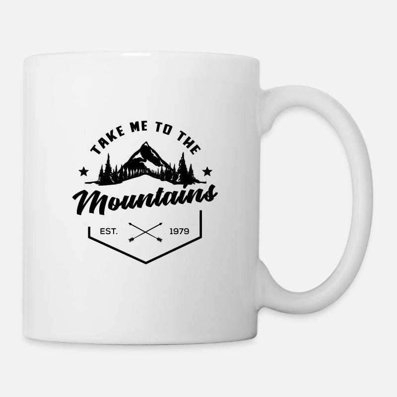 Randonnée randonnée randonnée aventure aventure cadeau randonneuse - Mug blanc - blanc