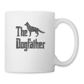 The Dogfather Deutscher Schäferhund Hunde lustig - Tasse - Weiß - Rechts