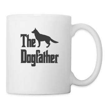 The Dogfather Deutscher Schäferhund Hunde lustig - Tasse - Weiß - Rechts