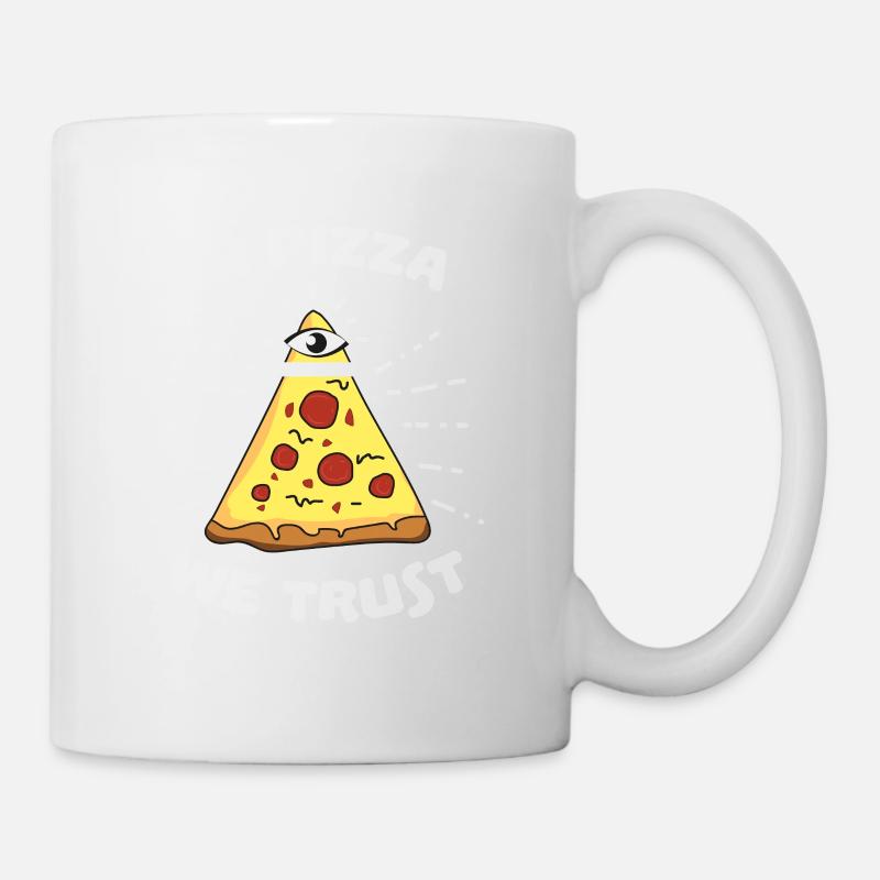 In Pizza We Trust Geschenk Lieblingsgericht Essen - Tasse - Weiß