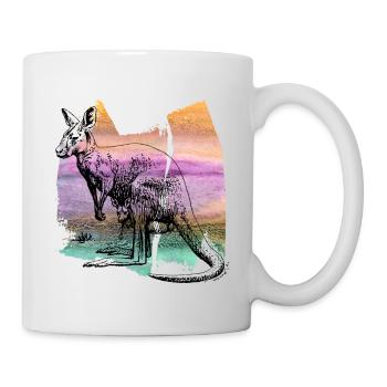 Kangaroo kangaroo kangaroo kangaroo t shirt - Mug - white - Right