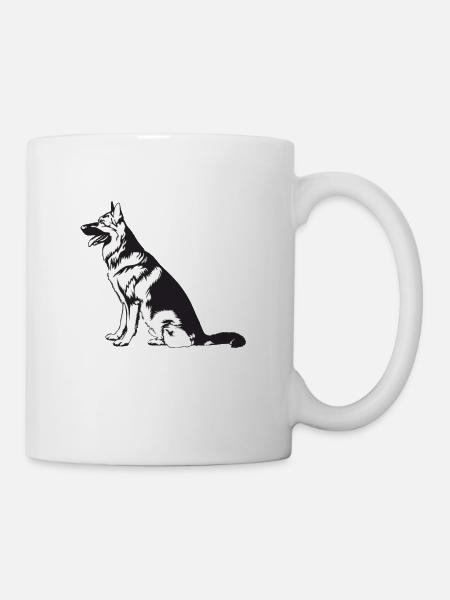 Schaeferhund - Mug - white