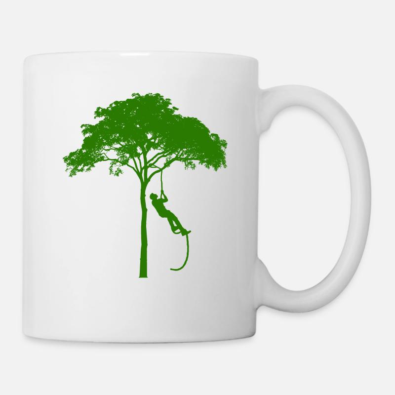 grimpeurs d'arbres - Mug blanc - blanc