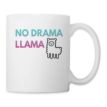 NO DRAMA LLAMA - Kein Drama Lama - Tasse - Weiß - Rechts