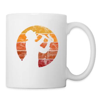Saxofon Jazz Swing Klassik Musik Ska Punk Rock - Tasse - Weiß - Rechts