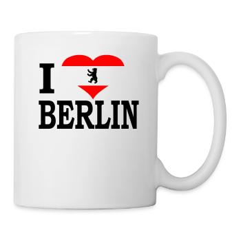 I love Berlin Ich liebe Berlin Deutschland Tourist - Tasse - Weiß - Rechts