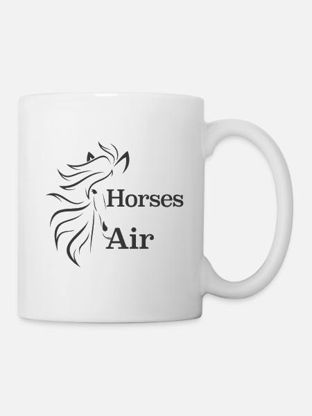 cheval - Mug blanc - blanc