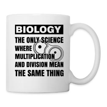 BIOLOGY - MULTIPLICATION AND DIVISION - Mug - white - Right