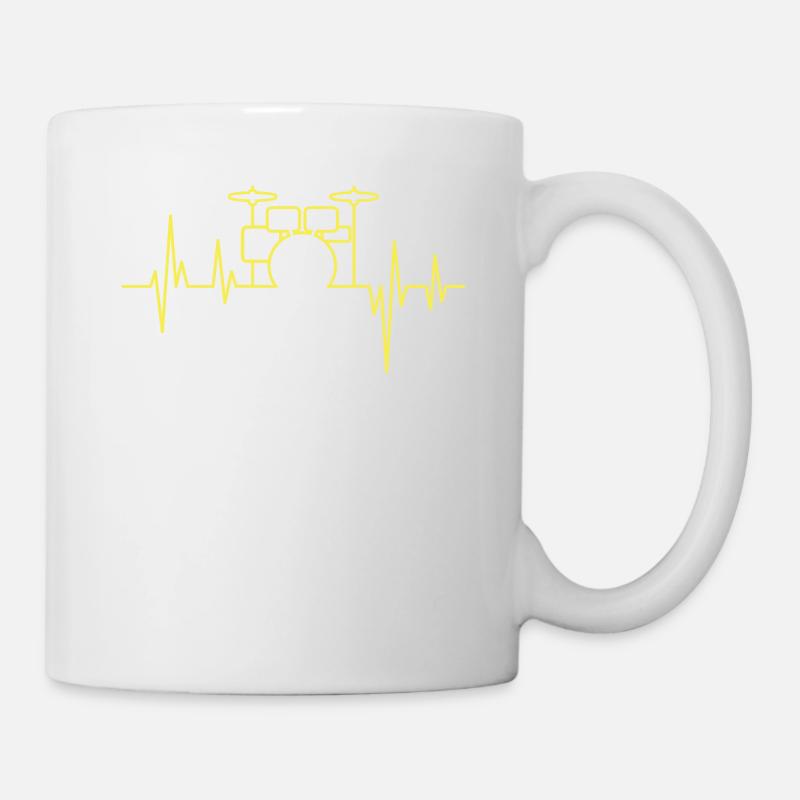 Batteur batterie batteur batterie instrument - Mug blanc - blanc
