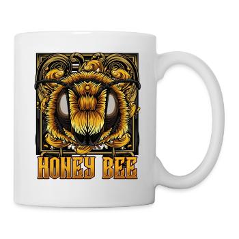 Abeille moderne | Cadeau tendance de guêpe d'abeille - Mug blanc - blanc - Droite