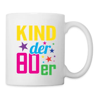 Kind der 80er - Tasse - Weiß - Rechts