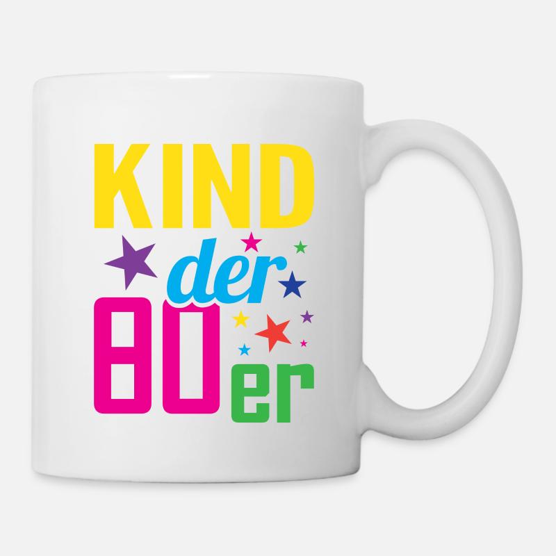 Kind der 80er - Tasse - Weiß