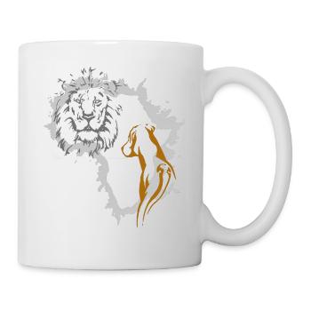 Rhodesian Ridgeback Löwe Afrika Liebhaber RR - Tasse - Weiß - Rechts