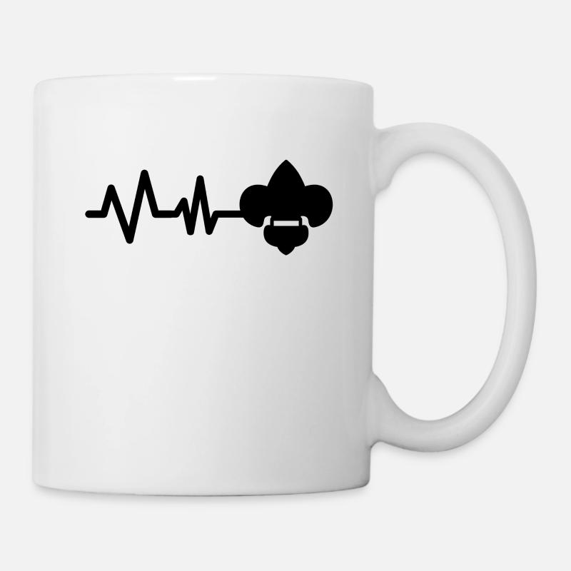 Battement de coeur de scout - Mug blanc - blanc