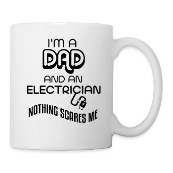 Elektriker Papa - Tasse - Weiß - Rechts