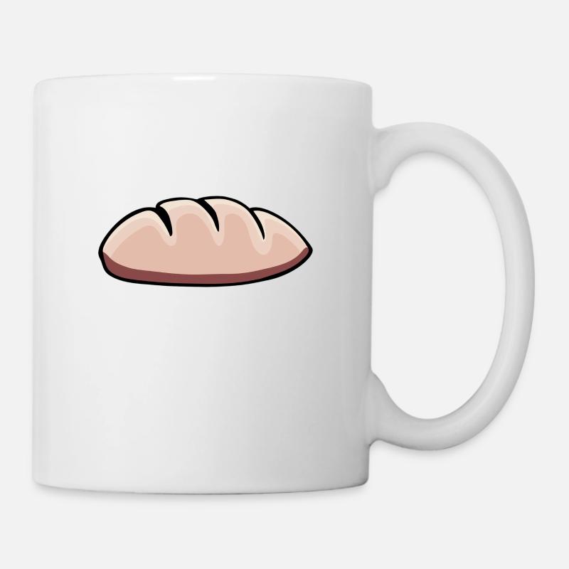 Brot Bread Pain - Tasse - Weiß