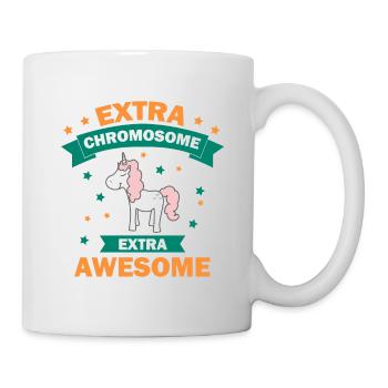 Unicorn Unicorn Glitter Rainbow Extra Chromosome - Mug - white - Right