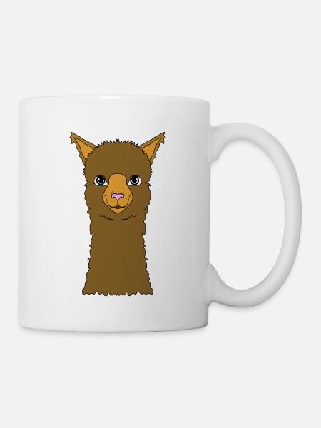 Lama - Tasse - Weiß