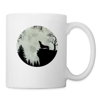 Dachshund Teckel Dachshund Moon Gift (0287) - Mug - white - Right