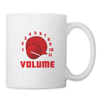 Volume Control - 11 Levels Amplifier Guitar - Mug - white - Right