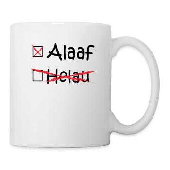 Alaaf, Helau, Cologne, Dusseldorf, Carnival (black) - Mug - white - Right
