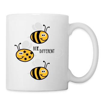 Be different - be yourself - Bee - Bee - 3C - Mug - white - Right